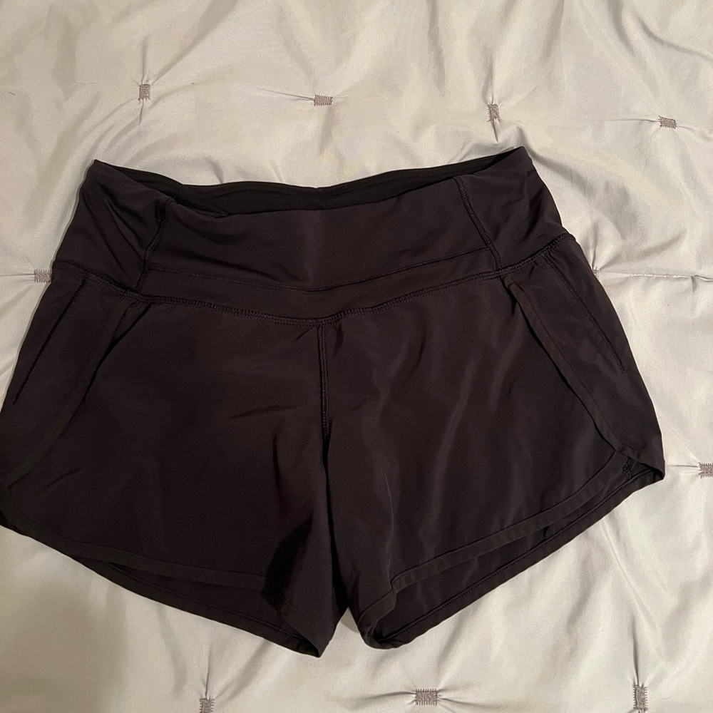 Black 4 inch Lululemon shorts size 4!
